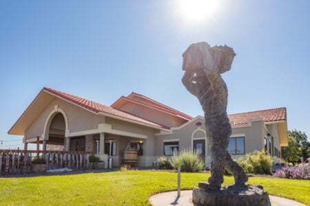 Exterior view of the Enology and Viticulture Building T on Walla Walla Campus
