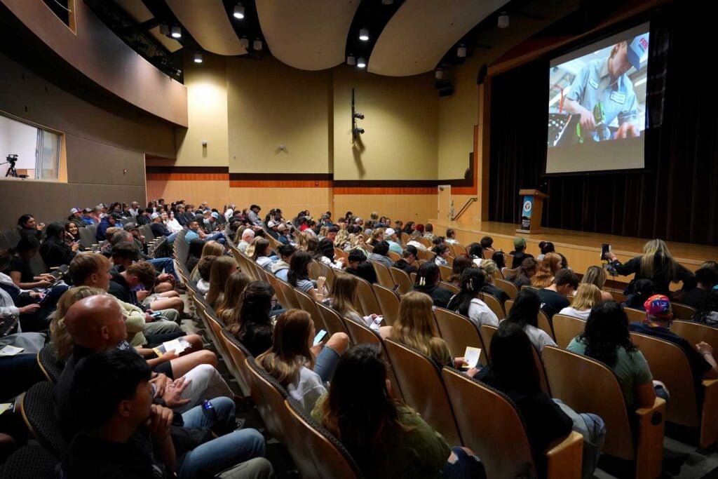 New Student Orientation at the Performance Center.