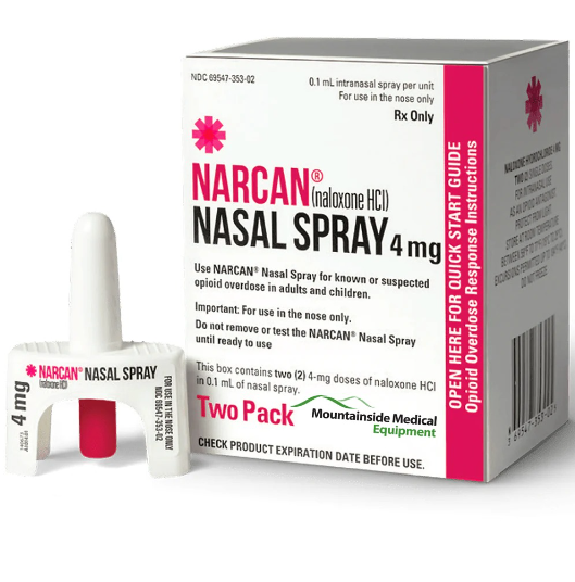 Narcan box and applicator