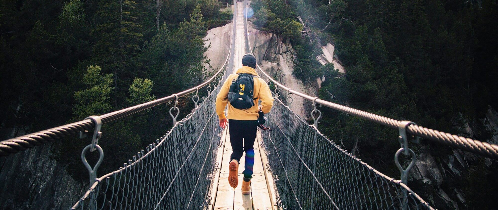 Man on path