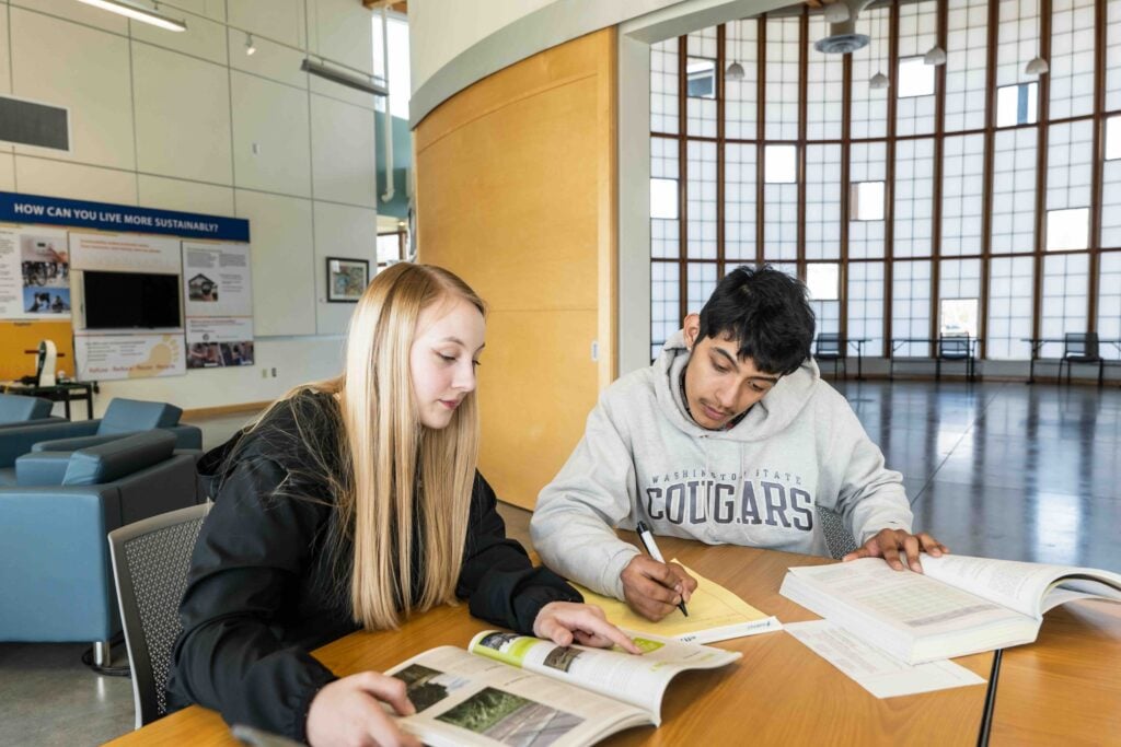 image of student doing class work