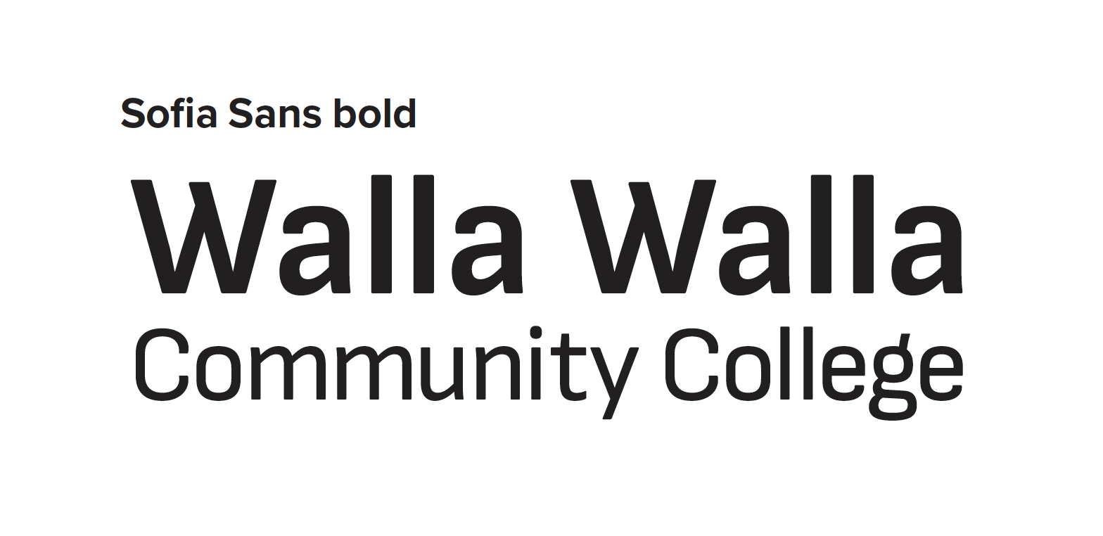 image of Sofia Sans bold Typography