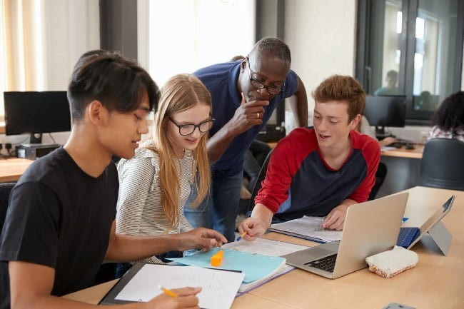 Students being tutored