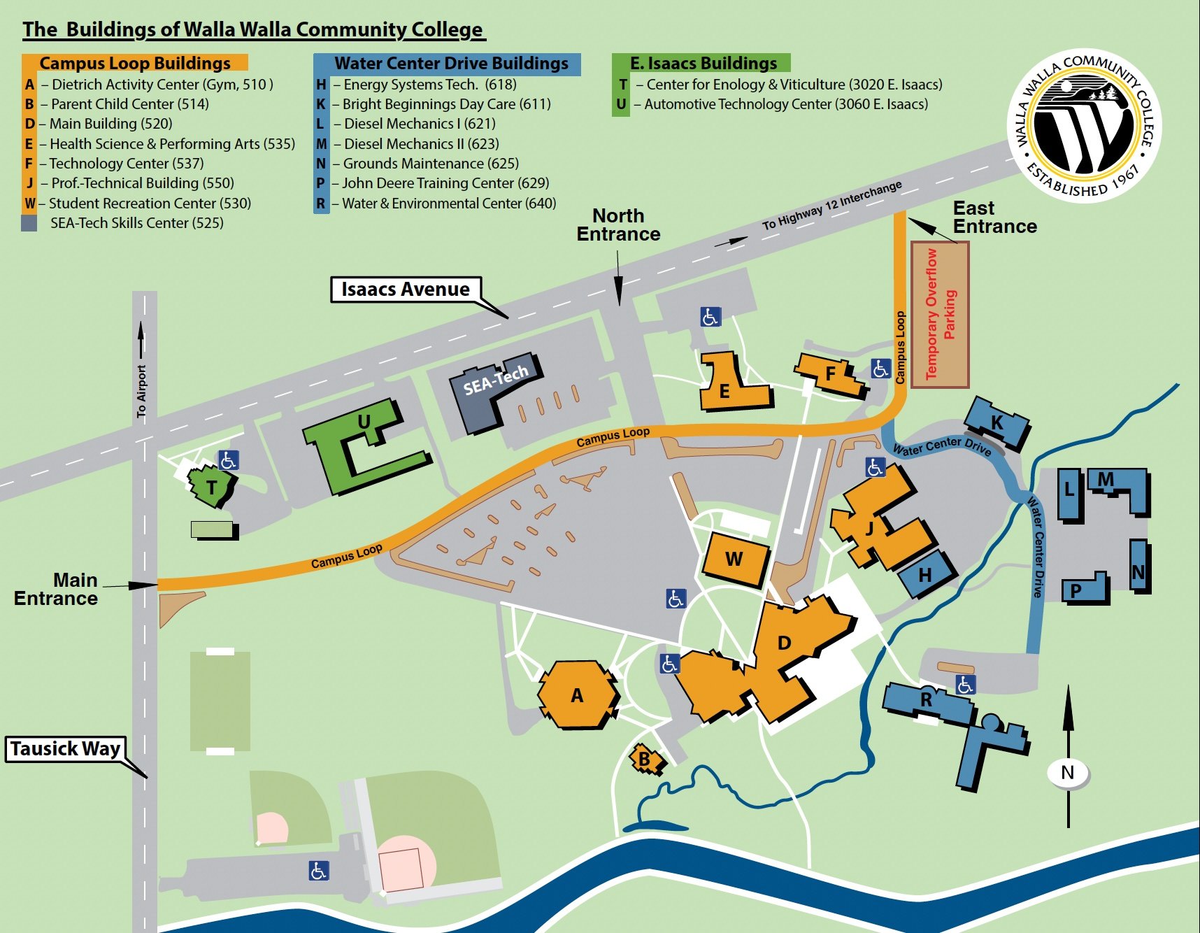 Walla Walla Campus Map