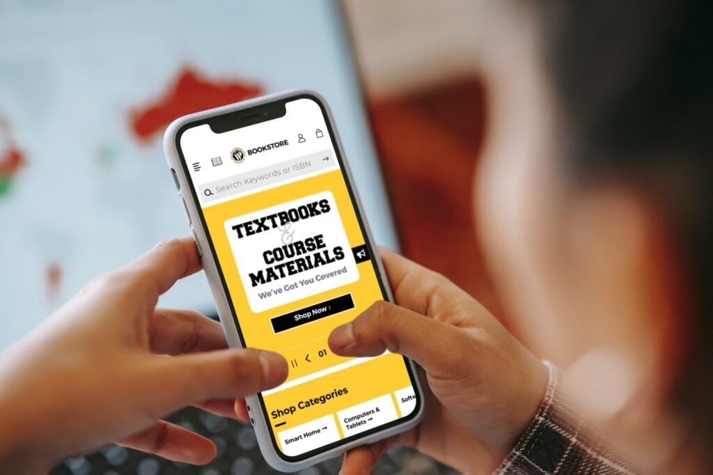 image of person on mobile phone