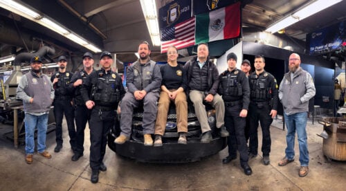image of WWCC students and police officers.