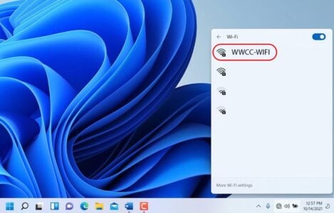 Windows 11 WiFi connection to WWCC-WIFI