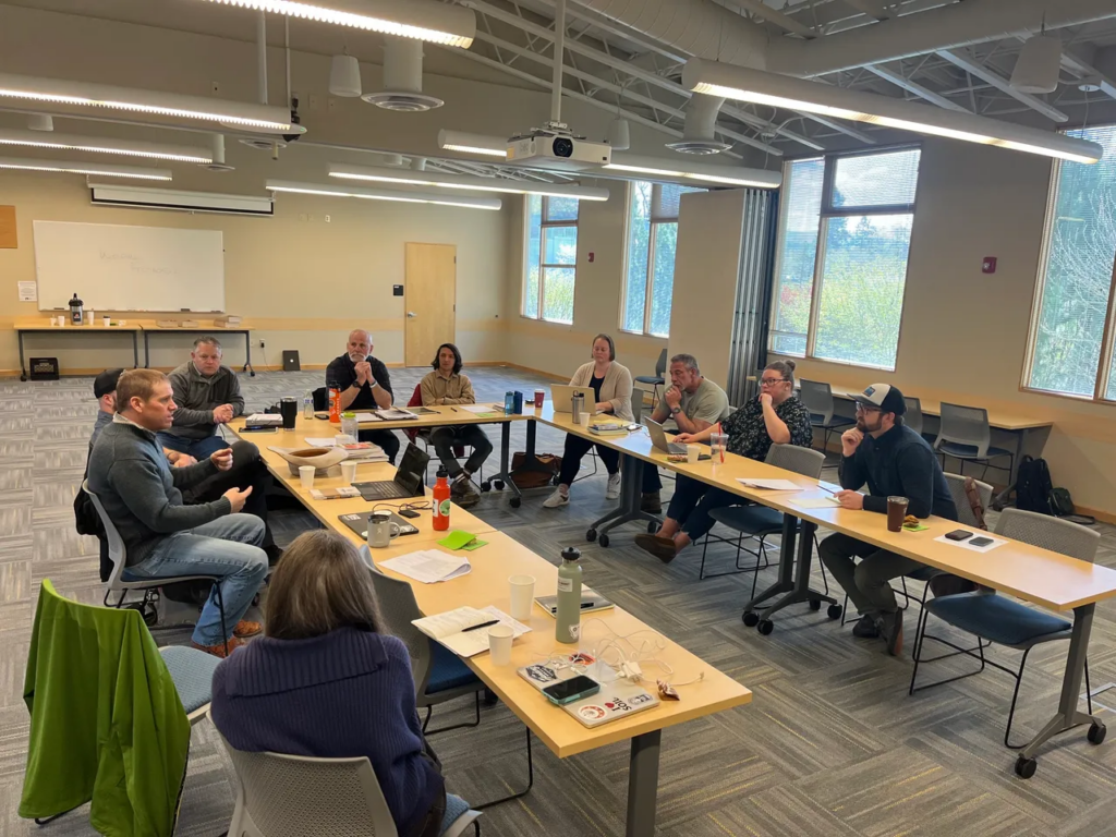 Indoors, we explored the courses' curriculums and established the need for an entrepreneurial and financial context for soil health education.