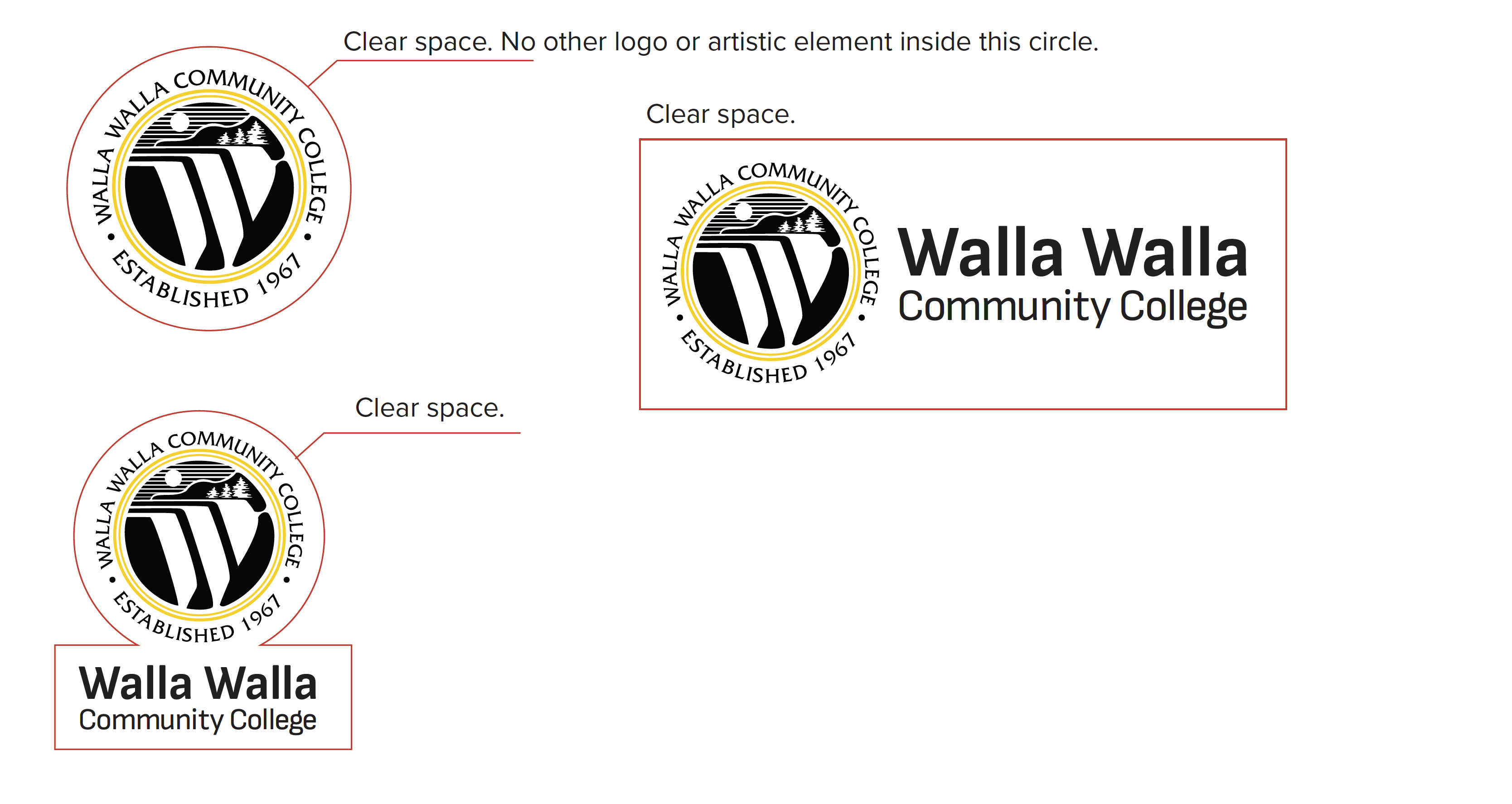 image of clear space requirements