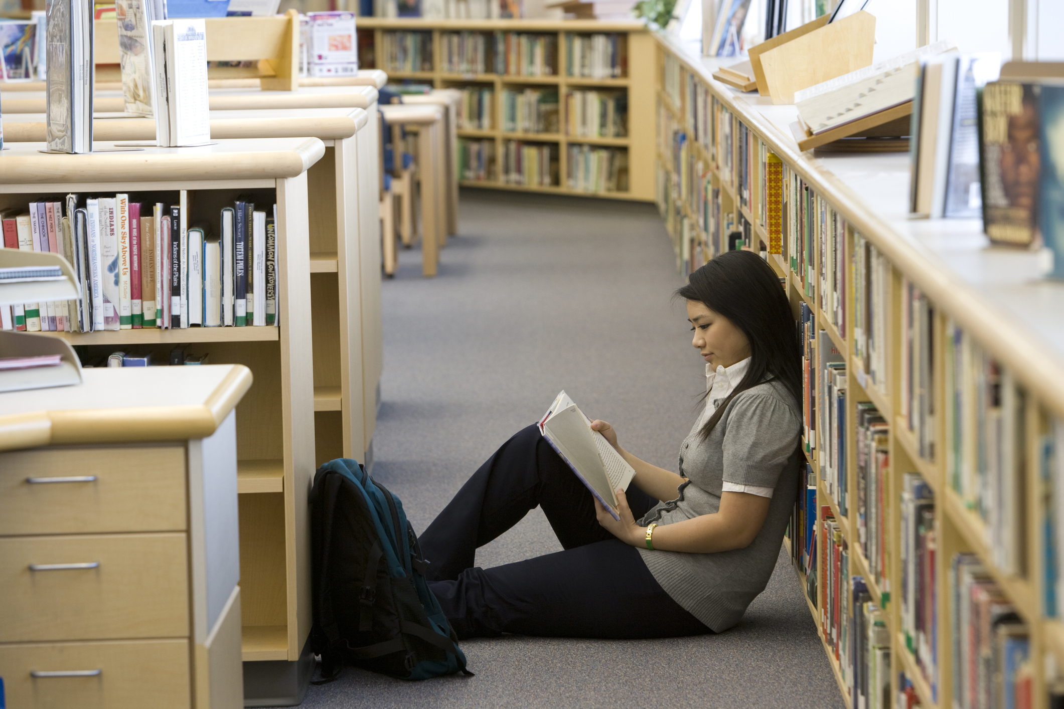 Indian High School Students Reading